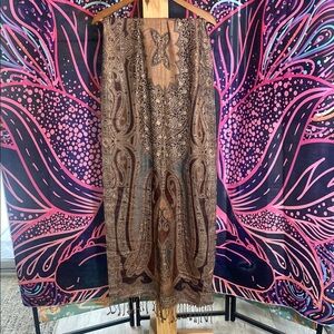 Elegant Paisley Scarf/Wrap with Butterfly Design